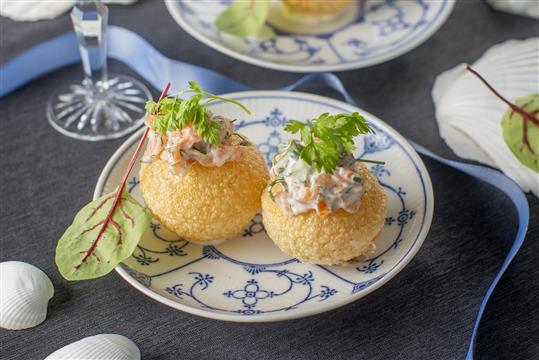 PANI PURI MED LAKSERILETTE
