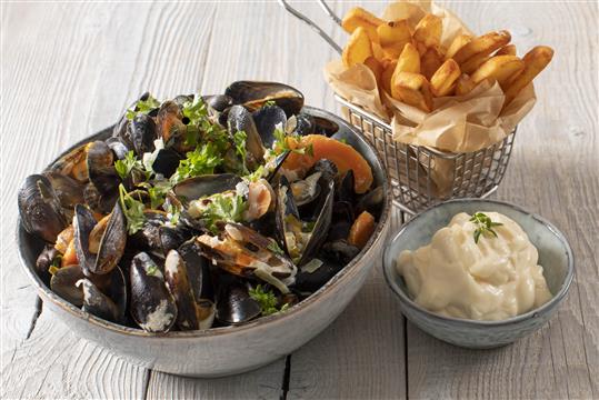 KLASSISK MOULES FRITES