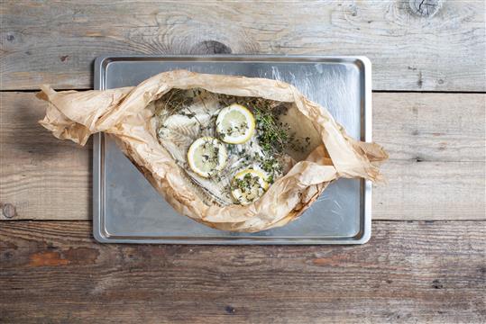 GRILLET PIGHVAR EN PAPILOTTE