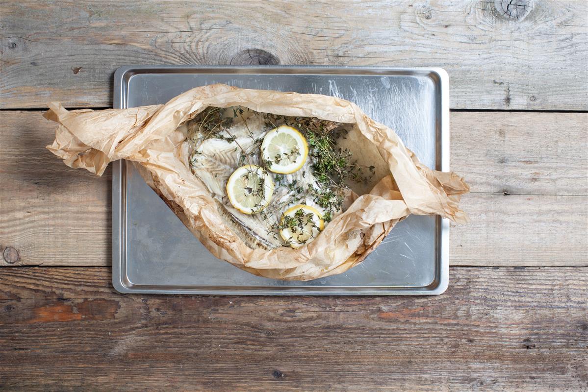 GRILLET PIGHVAR EN PAPILOTTE