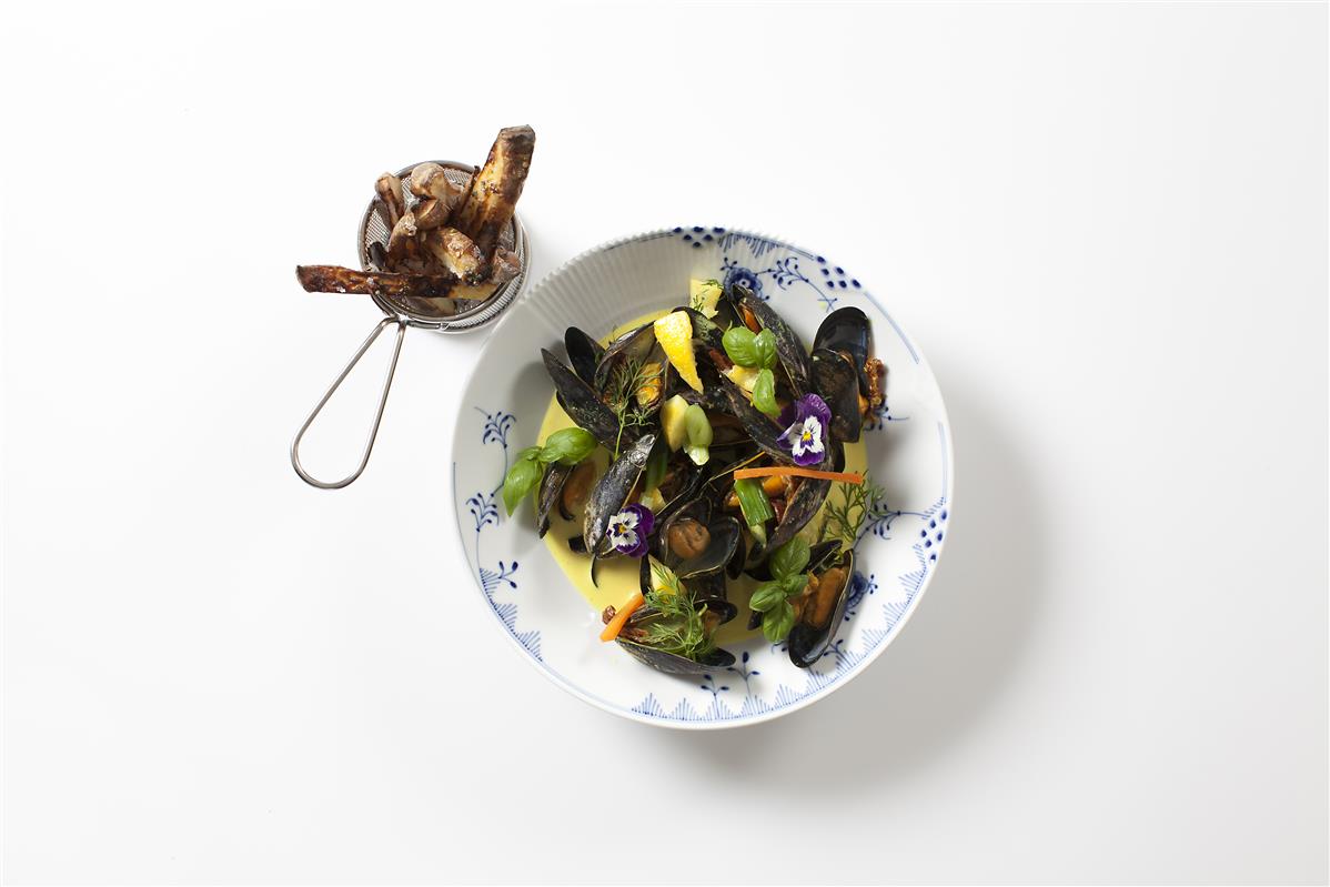 BLÅMUSLINGER DAMPEDE